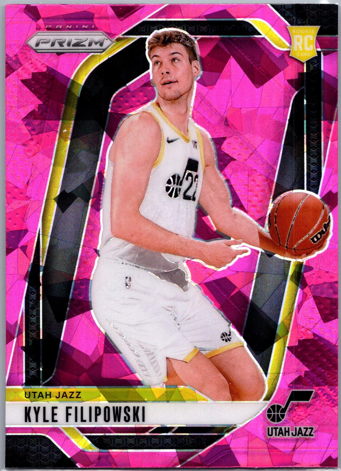 2024-25 Panini Prizm #263 Kyle Filipowski Prizms Pink Ice