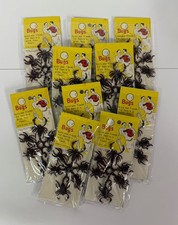 Lot of 10 NEW 1960s Pkgs Bugs, Spiders, Scorpions, Beetles Sealed Dime Store Toy