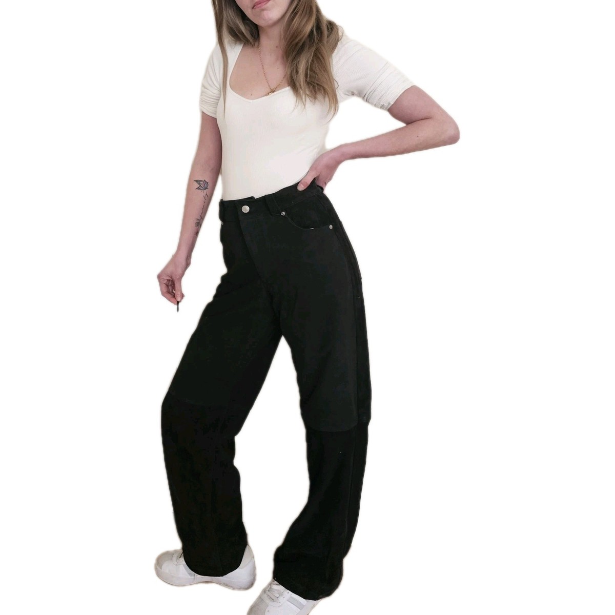 Waist Suede Trousers Zara ZARA SUEDE LEATHER TROUSERS -LIMITED