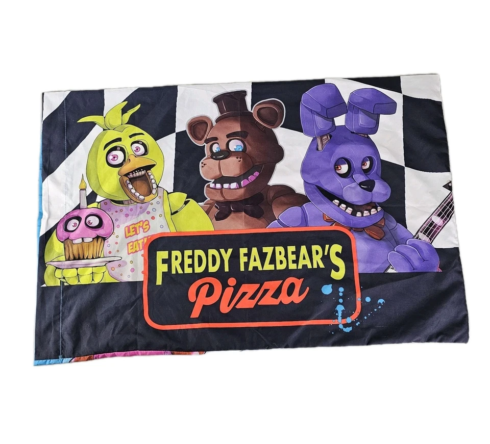 Juego de sábanas y edredón de cama tamaño completo de 5 piezas Five Nights At Freddy's Foto 4 de 4