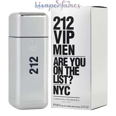 212 VIP by Carolina Herrera for Men 3.4oz Eau De Toilette Spray NIB