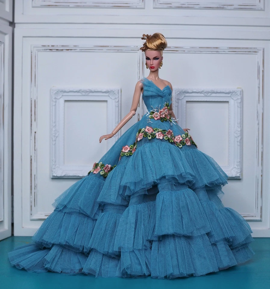 Handmade Outfit for Fashion Royalty,Fr2,Barbie model muse doll by Monaeglow - Image 3 of 4