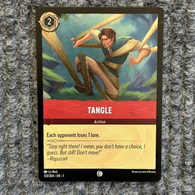 Disney Lorcana The First Chapter Tangle 133/204 Common  Foil