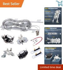 Dryer Repair Kit Heating Element Thermal Fuse Thermostat Compatible with Maytag
