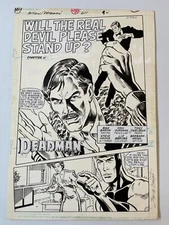 Action Comics 61 PG 1 Original Comic Art  Deadman Splash  Dan Jurgens  (1988)