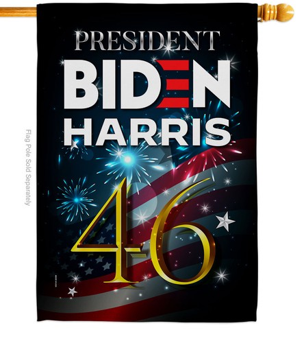 Bandera de jardín President 46 Biden americana política decorativa regalo patio pancarta - Imagen 3 de 19