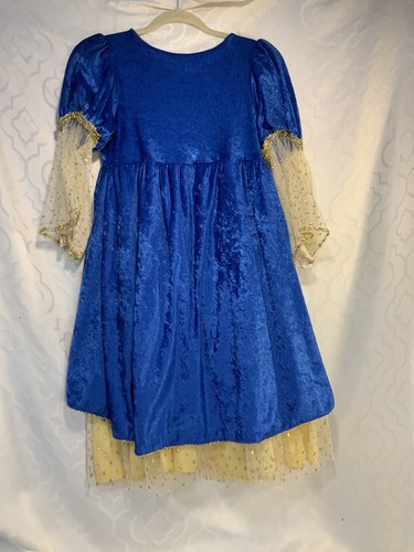 Girl’s Costume Size 10-12 Blue & Yellow Princess - Picture 5 of 8