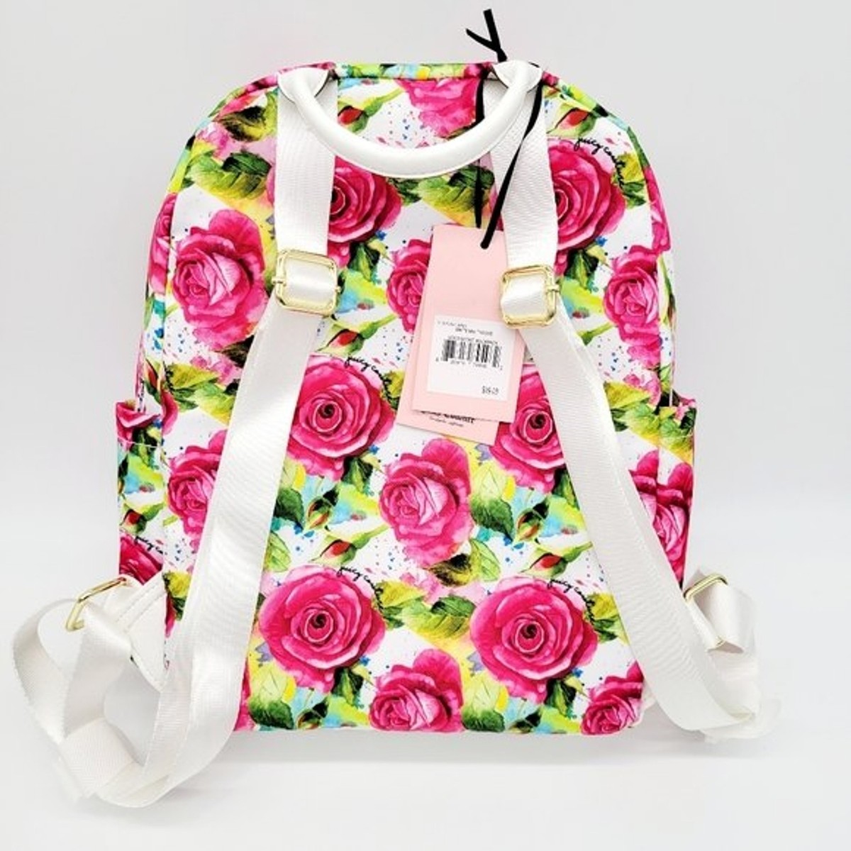 Juicy Couture White Multi Rose Rosie Mini Backpack NWT Pink Bright with Wallet Juicy Couture Crystal Pink Clay Royal Moment Medium Backpack  main image 4