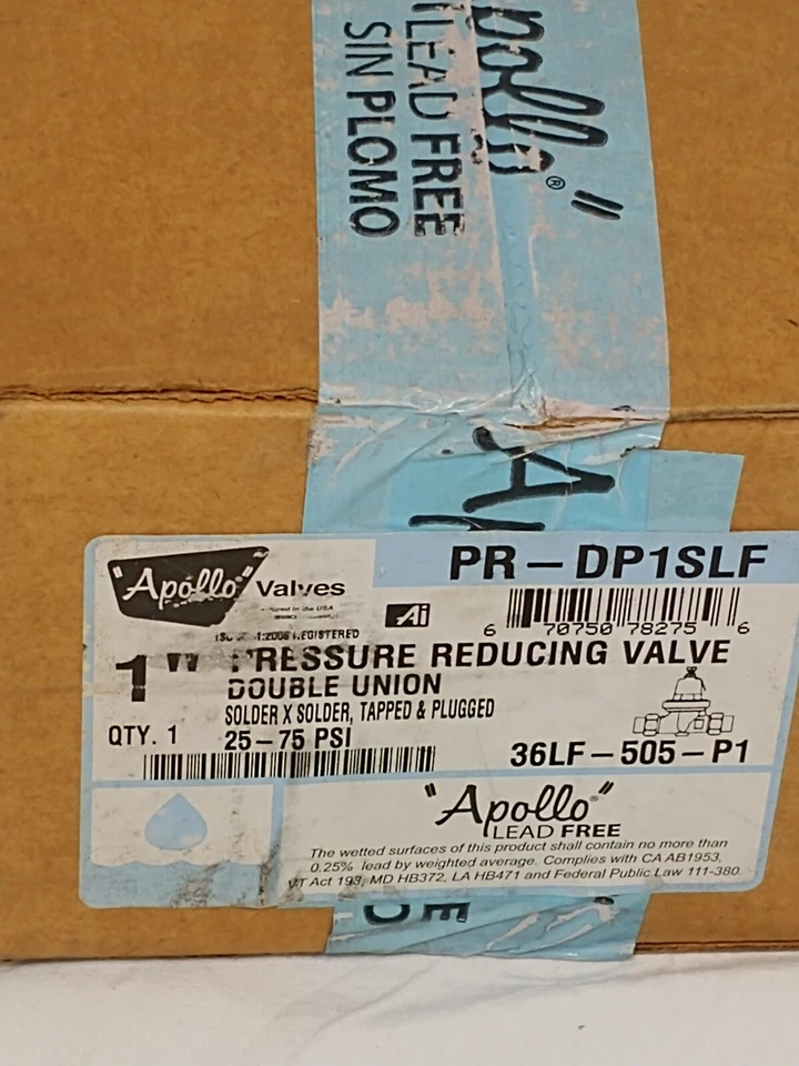 Apollo 36LF Series 1in Double Union Pressure Reducing Valve 36LF-500-P1 - Image 2 of 3