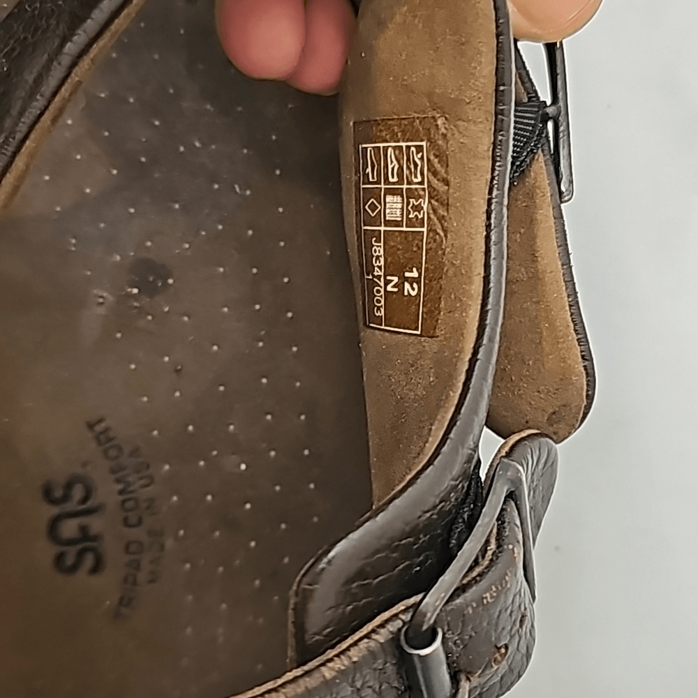 - SAS Tripad‎ Comfort Bravo Brown Leather Buckle Sandal Shoes Men\'s US 12 N SAS Tripad Comfort Bravo Brown Leather Buckle Sandal Shoes  main image 3