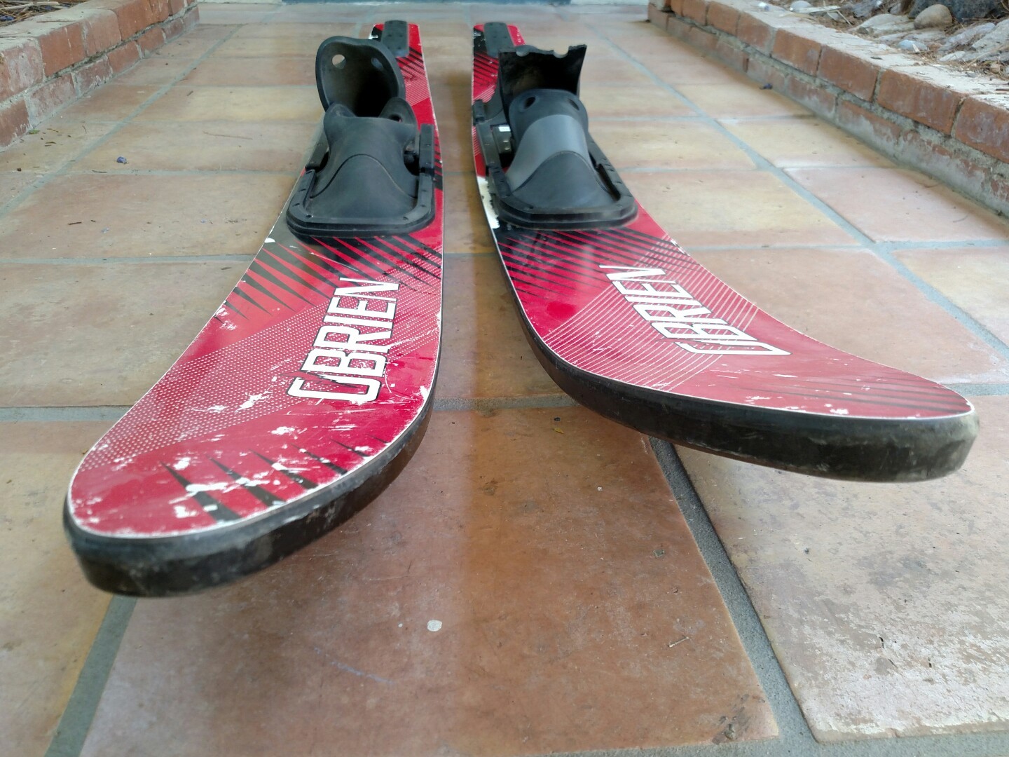 O'Brien freestyle 67" red slalom water skis made in the USA eBay