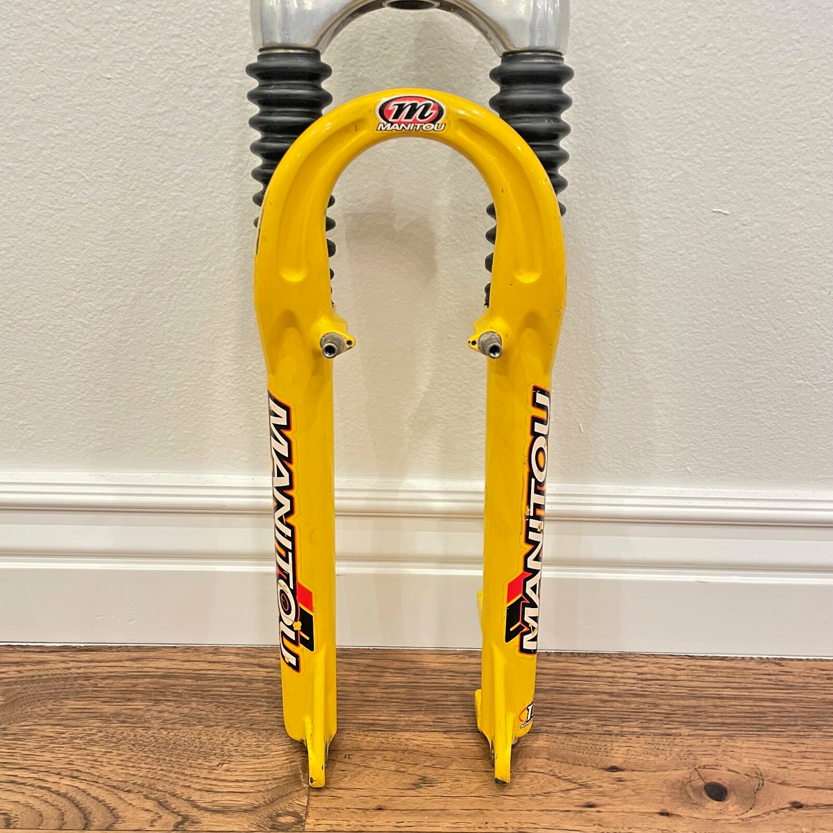 Manitou Answer SX Ti Fork Yellow 1 1/8 Threadless MTB Vintage