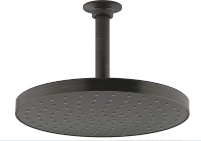 KOHLER Awaken Regen-Duschkopf 25,4cm – Gebürstetes Nickel, 2,5 GPM, Für Wand/Decke