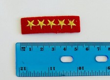 Embroidered Patches Stars 5 Stars Badge Iron On Unused Military Red Yellow