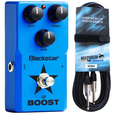 Blackstar LT-Boost Effektpedal + keepdrum Gitarrenkabel 6m