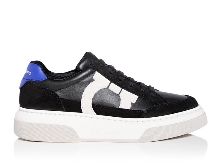 【24SS NEW】FERRAGAMO_man / CASSINA スニーカー / Black White New Salvatore Ferragamo Cassina Men Sneakers Fashion Logo 8