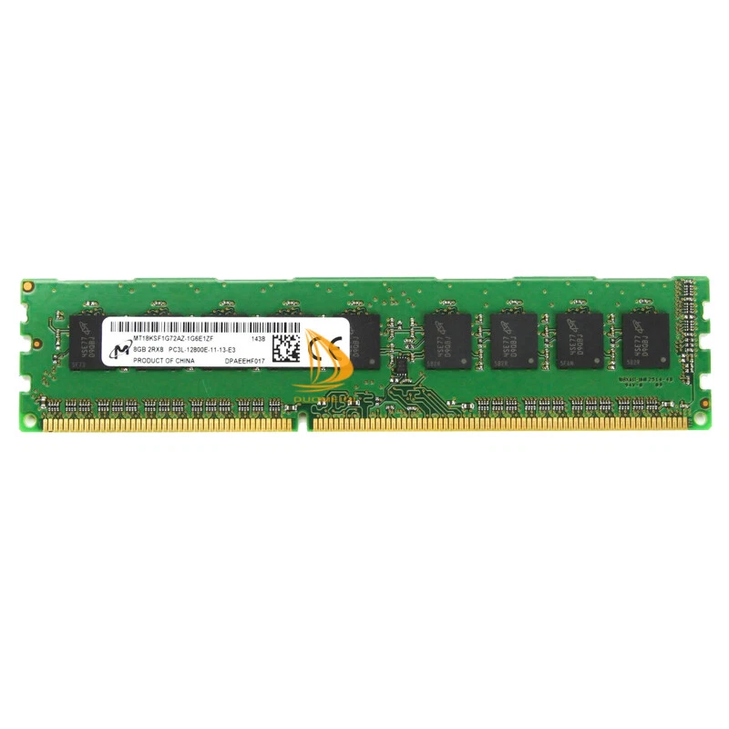 16G Micron 2x 8GB 2RX8 12800E DDR3L-1600Mhz 240PIN Desktop ECC Memory RAM DIMM $ - Image 3 of 4