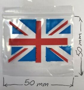 100 NEW 2x2 Small Clear Plastic Bags Baggy Grip Seal 50x50 mm Zip 5x5 cm