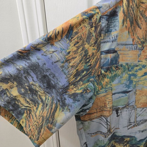 Camicia Vintage Allen Wah Collezione Bottoni Uomo XL Alta Blu Nautica Spiaggia Costa - Foto 3 di 8