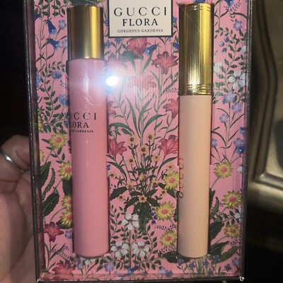 Gucci Flora Gorgeous Gardenia 10ml Eau De Parfum Spray & Mascara L'Obscur   Set