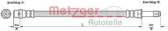 Metzger 4110279 Bremsschlauch FüR MERCEDES-BENZ-image