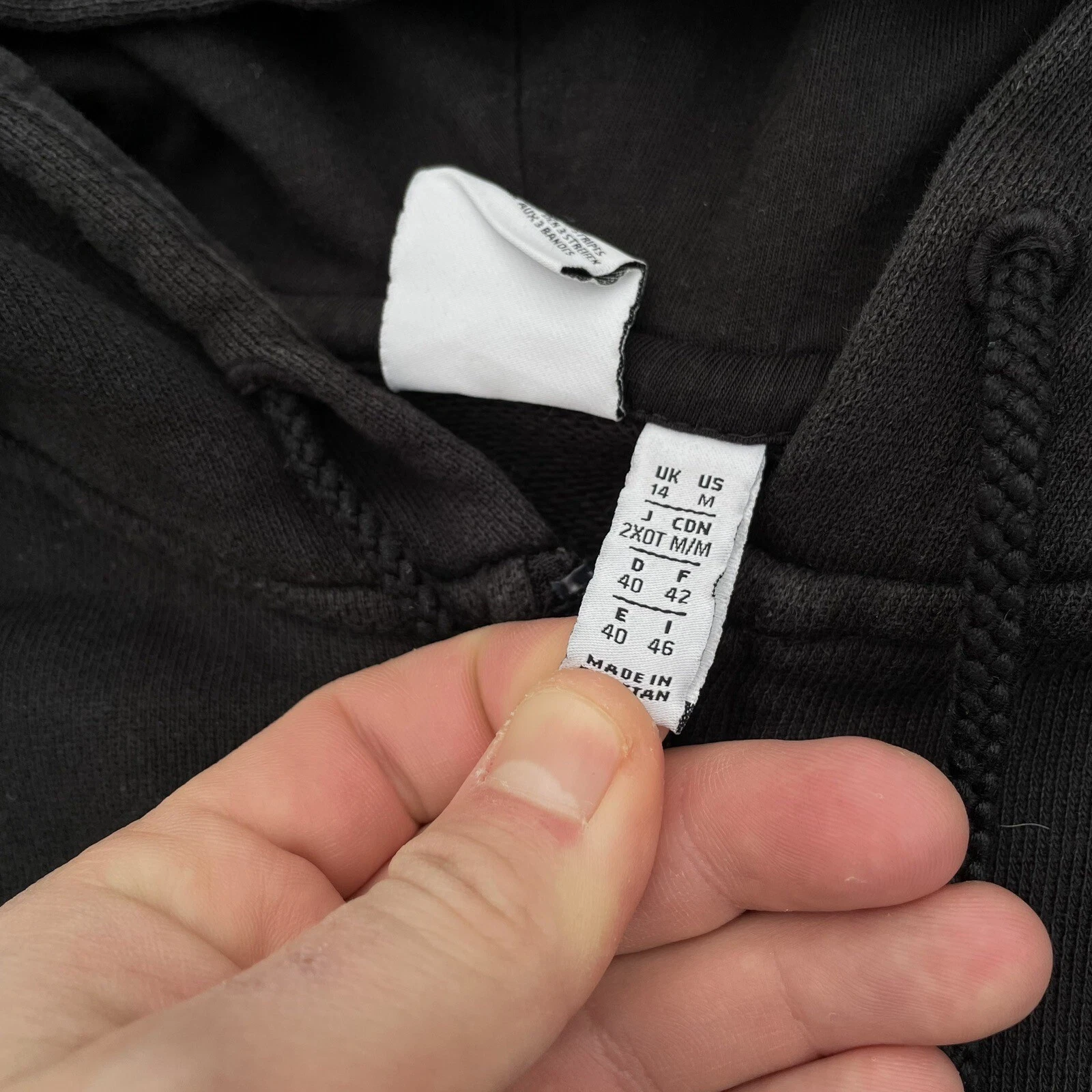 SUPREME Felpa con cappuccio vintage Adidas cerniera maglione con cappuccio stile Y2K USA 90 grande logo