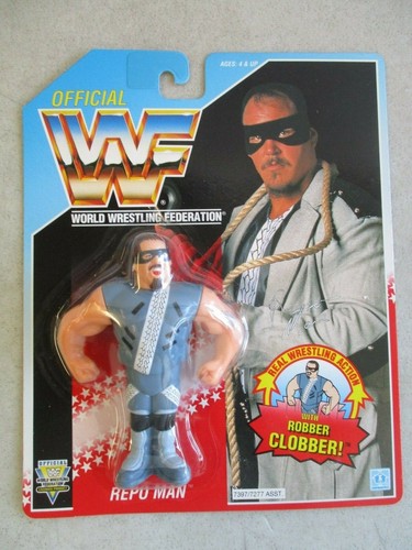 SEALED MOC VTG 1992 WWF REPO MAN ROBBER CLOBBER FI...