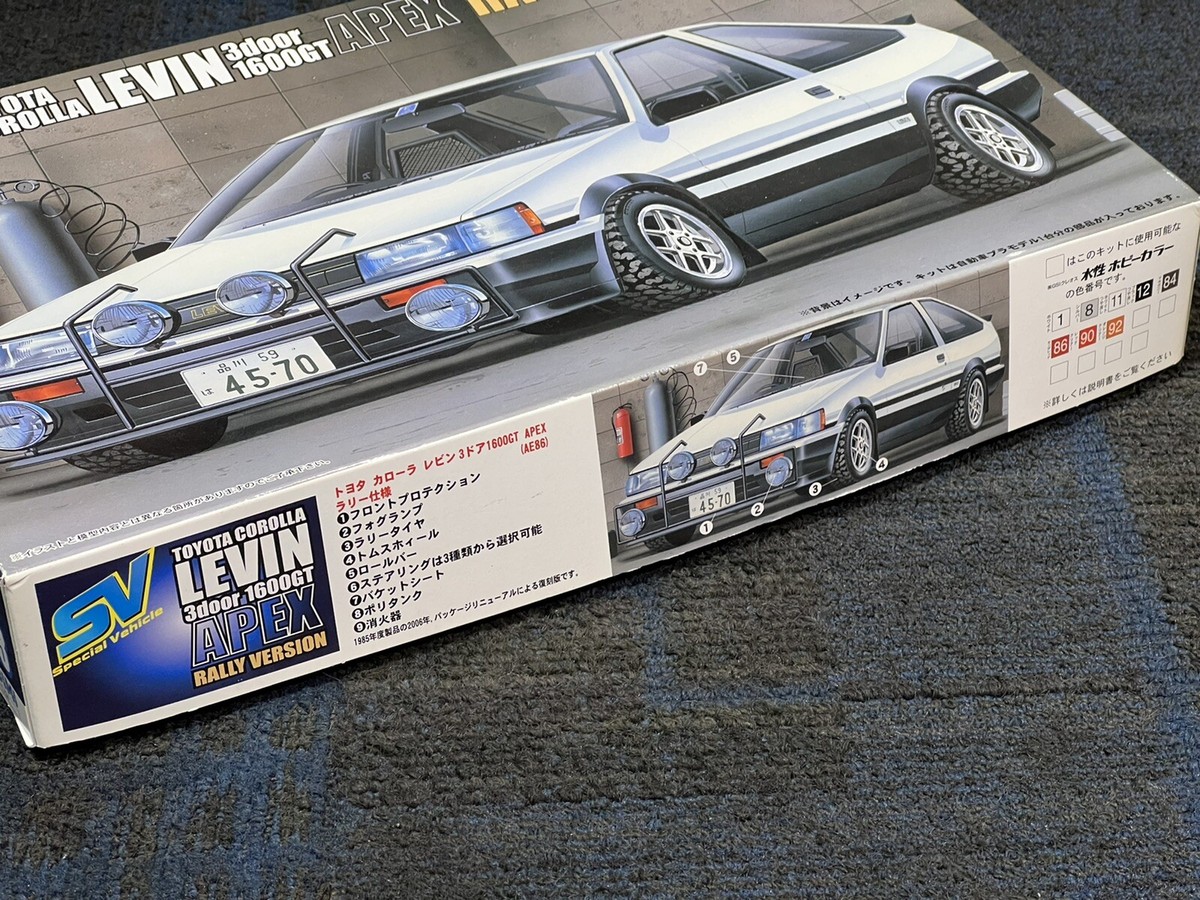 FUJIMI 1/24 AE86 Toyota Corolla Levin 1600GT Apex Rally Version