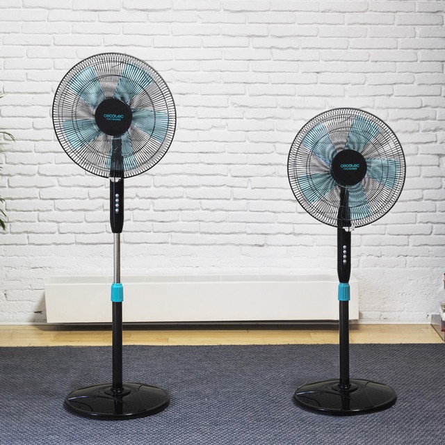 Cecotec ForceSilence 510 40W Ventilador de Pie NegroAzul CECOTEC FORCESILENCE 510 Ventilador de Pie, 40 cm16”, 5