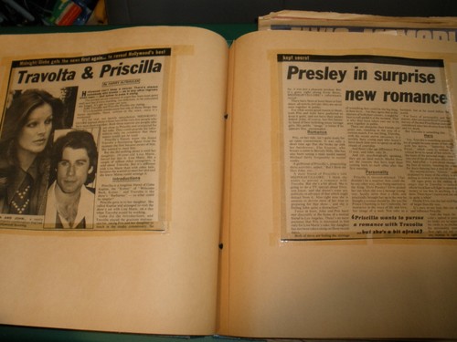 Vintage Elvis Presley Scrapbook Newspaper Clippings 12"x13" with Extra Clippings - Picture 12 of 14