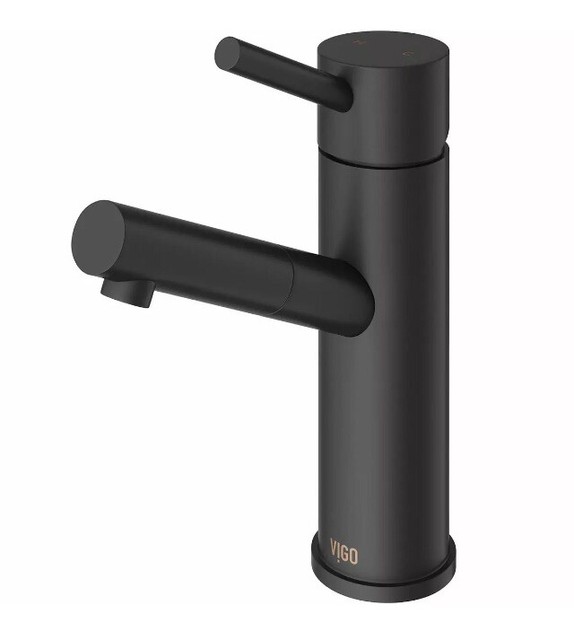 Vigo Vg01009mb Noma Single Hole Bathroom Faucet Matte Black For