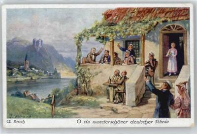 50555948 - A.Broch , wunderschoener rhein Kuenstler