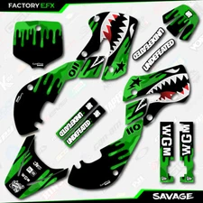 Green Savage Camo Racing Graphics Kit fits 00-09 Kawasaki KLX110 KLX 110 Decal