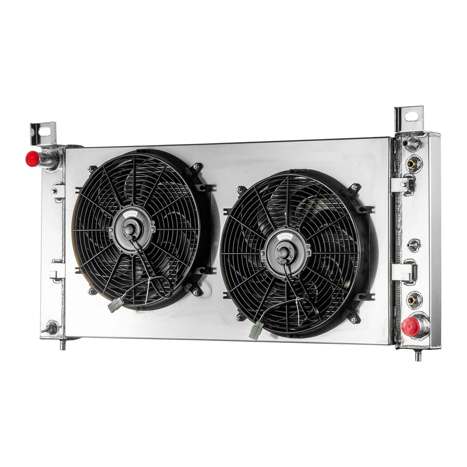 3Row Radiator+Shroud Fan Fit 2002-14 Chevy Silverado Tahoe GMC Sierra 1500 Yukon Foto 3 de 4