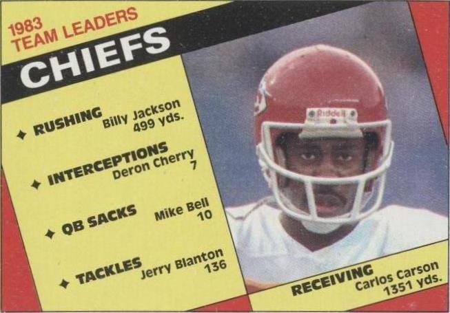 1984 Topps Carlos Carson #84 - 1 of 2