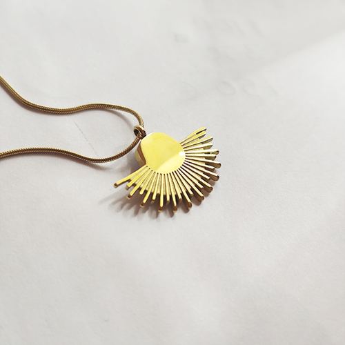 Damen Halskette Gold Auge Anhänger Titanstahl 18K vergoldet Schutz Schmuck Böse - Bild 7 von 9