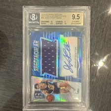 2015-16 Panini Spectra Spectacular Swatch Sigs John Stockton BGS 9.5 Auto 10