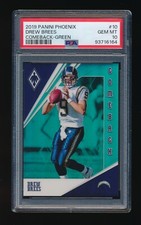 DREW BREES 2019 PANINI PHOENIX COMEBACK GREEN PARALLEL #/25 *POP 1 GEM MINT*