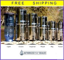 Berkey Water Filter Sys EMPTY HOUSING Rep Parts or Black, PF2 Filter Repl Parts