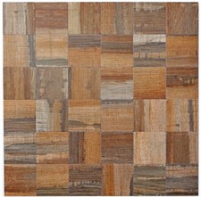 Mosaikfliese Metall Holzoptik Selbstklebend Fliesenspiegel 200-2122 | 1 Matte