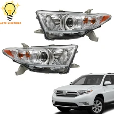 Left&Right Side Headlights Headamps Assembly For 2011-2013 Toyota Highlander