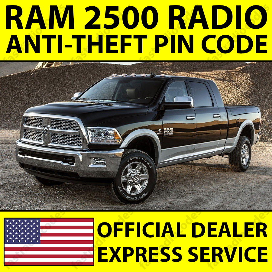 RAM 3500 CAR RADIO ANTI-THEFT UNLOCKING PIN CODE FOR ALL MODELS