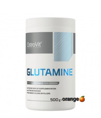 OSTROVIT GLUTAMINE SUPREME PURE L-glutamine ORANGE Flavour amino acid powder