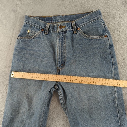 VTG Levi’s Jeans Womens 30x28 Blue Orange Tab Tapered High Rise Canada Grunge - Picture 12 of 14