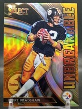 Terry Bradshaw 2020 Panini Select Silver Holo Prizm Unbreakable Quarterback Pitt