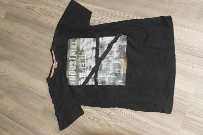 T-Shirt Jungen Identic Gr. S 44/46 schwarz