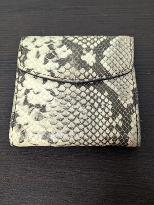 Patricia Nash Leather Wallet Coin Purse Python Snake Skin