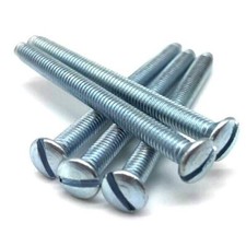 M3.5 x 40MM SILVER ELECTRICAL SOCKET SCREWS PLUG SOCKET OUTLET ELECTRICAL SCREW