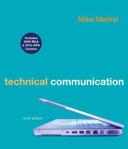 Technical Communication with 2009 MLA and 2010 APA Updates by Mike Markel (2010, - Imagen 1 de 1