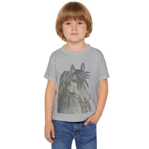 Horse Heavy Cotton™ Toddler T-shirt - Picture 2 of 25